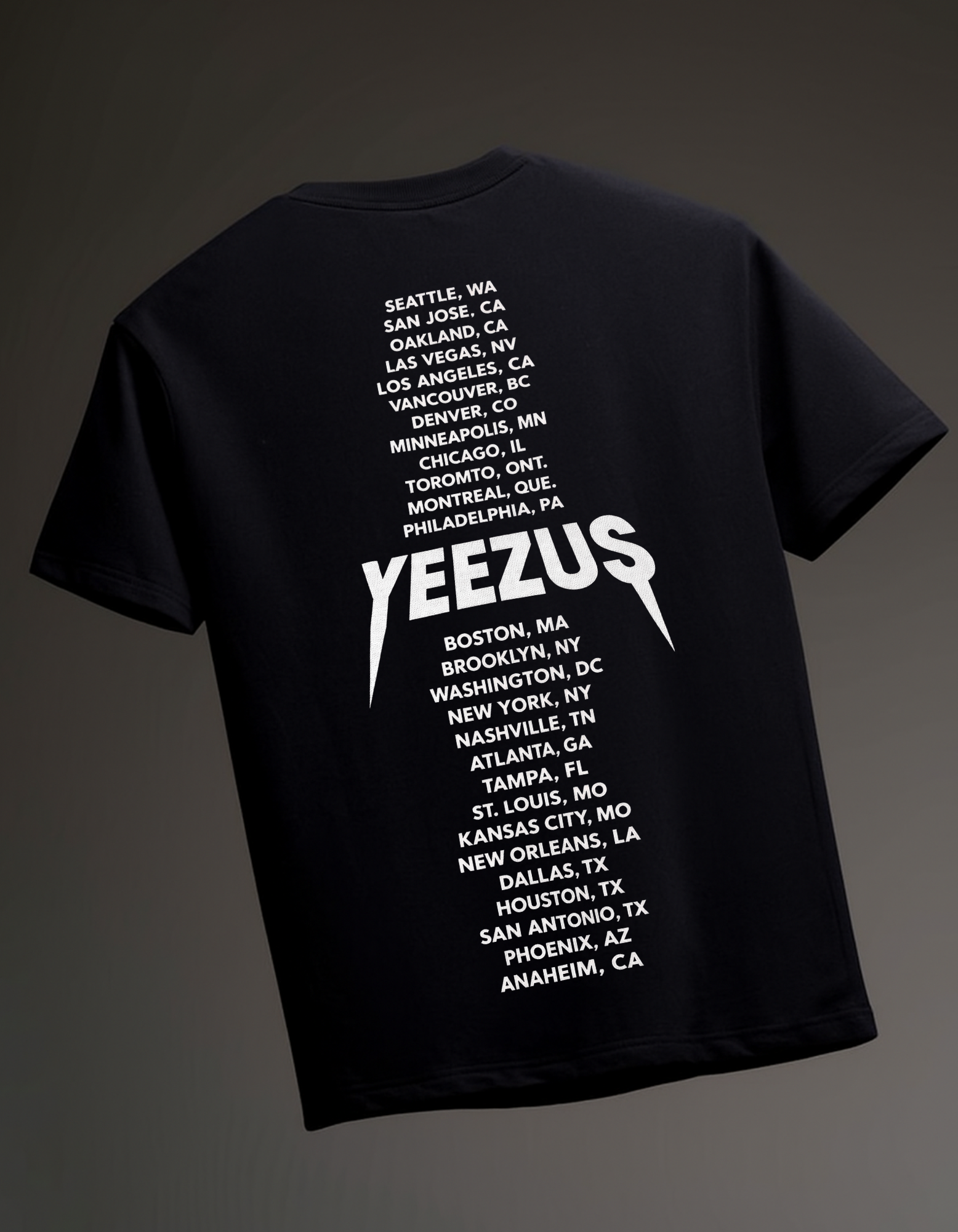 Kanye West YEEZUS lyrics Oversize T-shirt