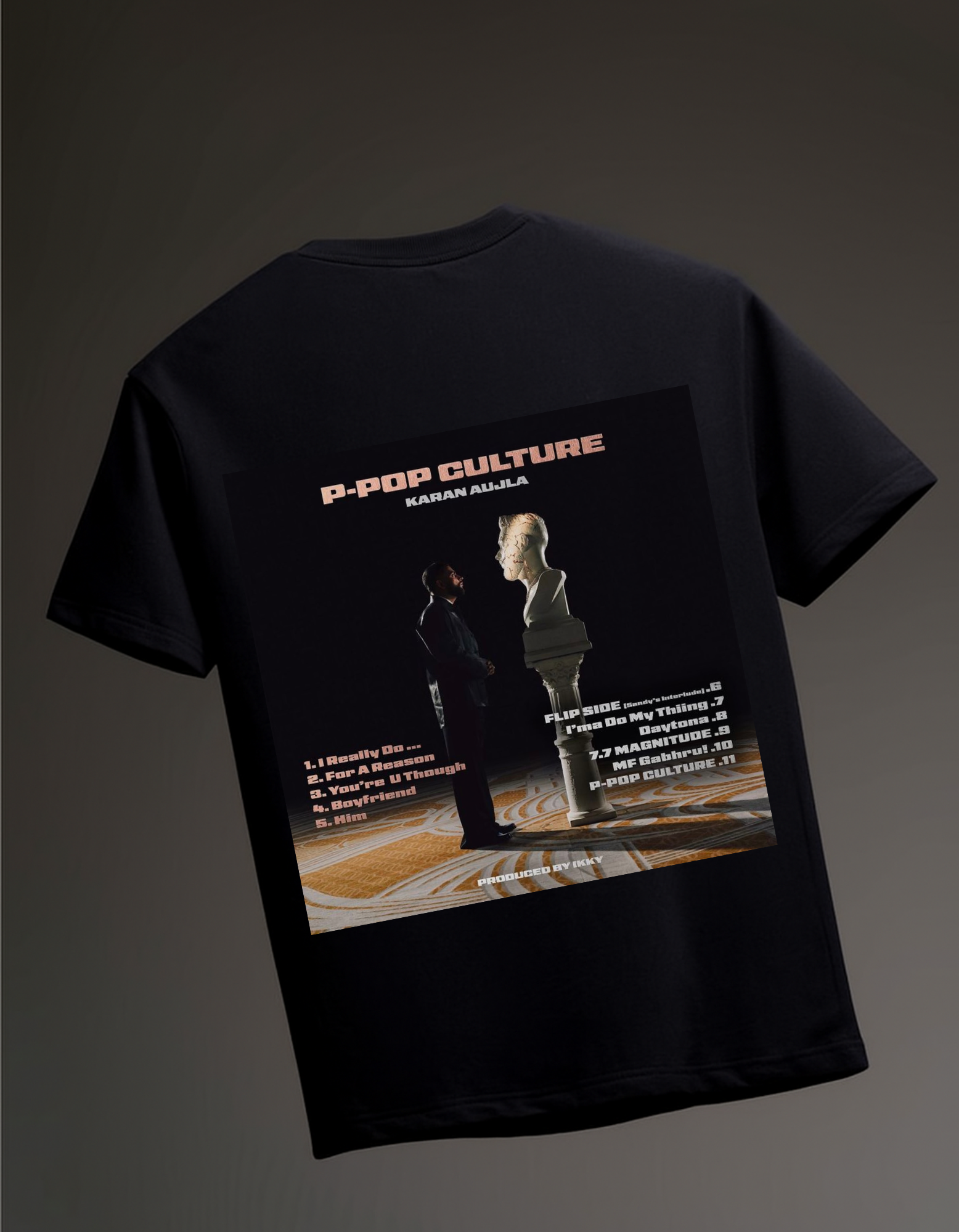 P Pop Culture Trendy Oversize T-shirt