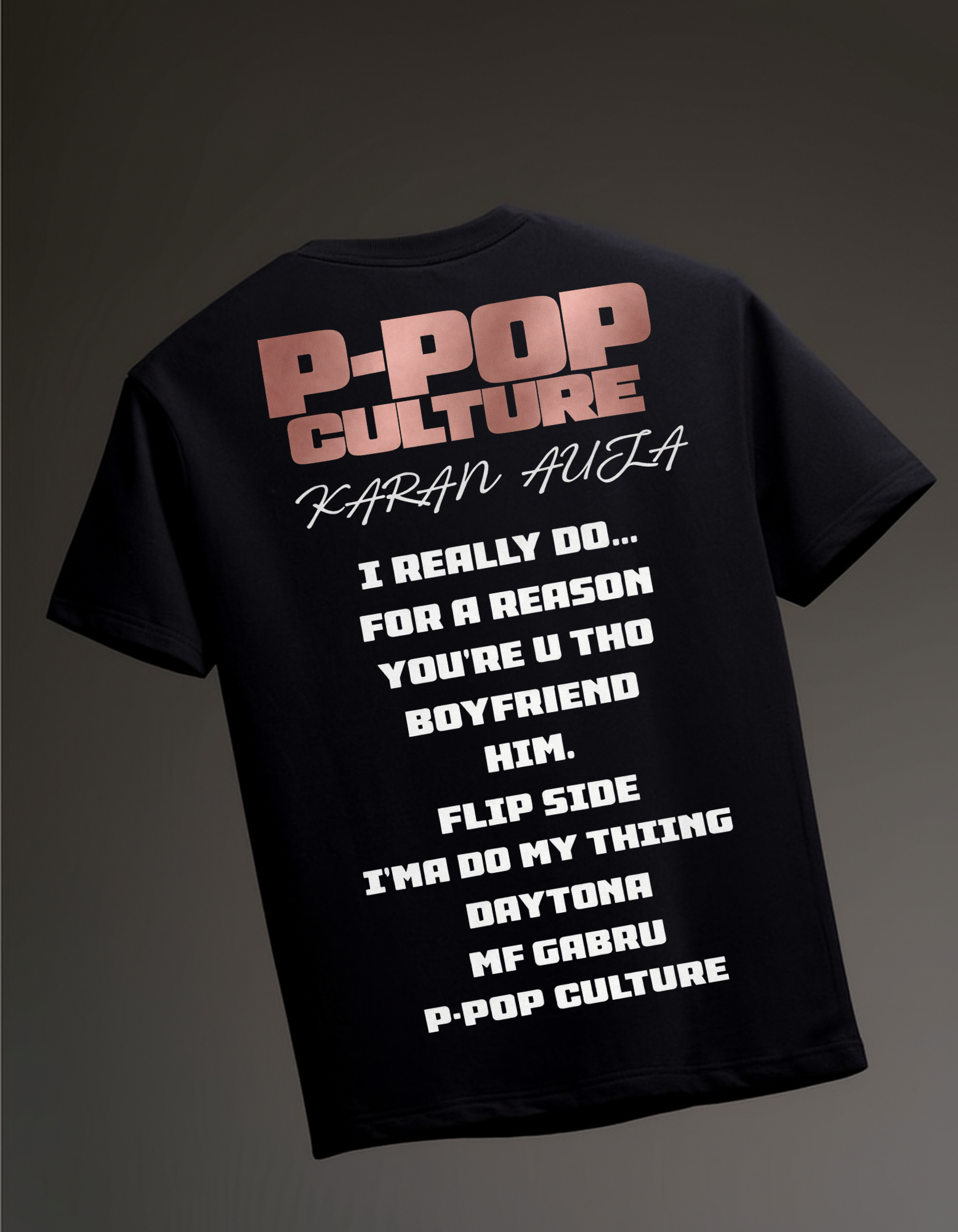 P POP Culture Karan Aujla Oversized T-shirt