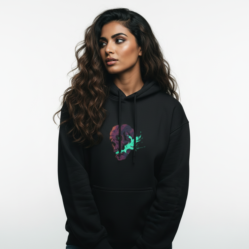 Neon Skull Hoodie
