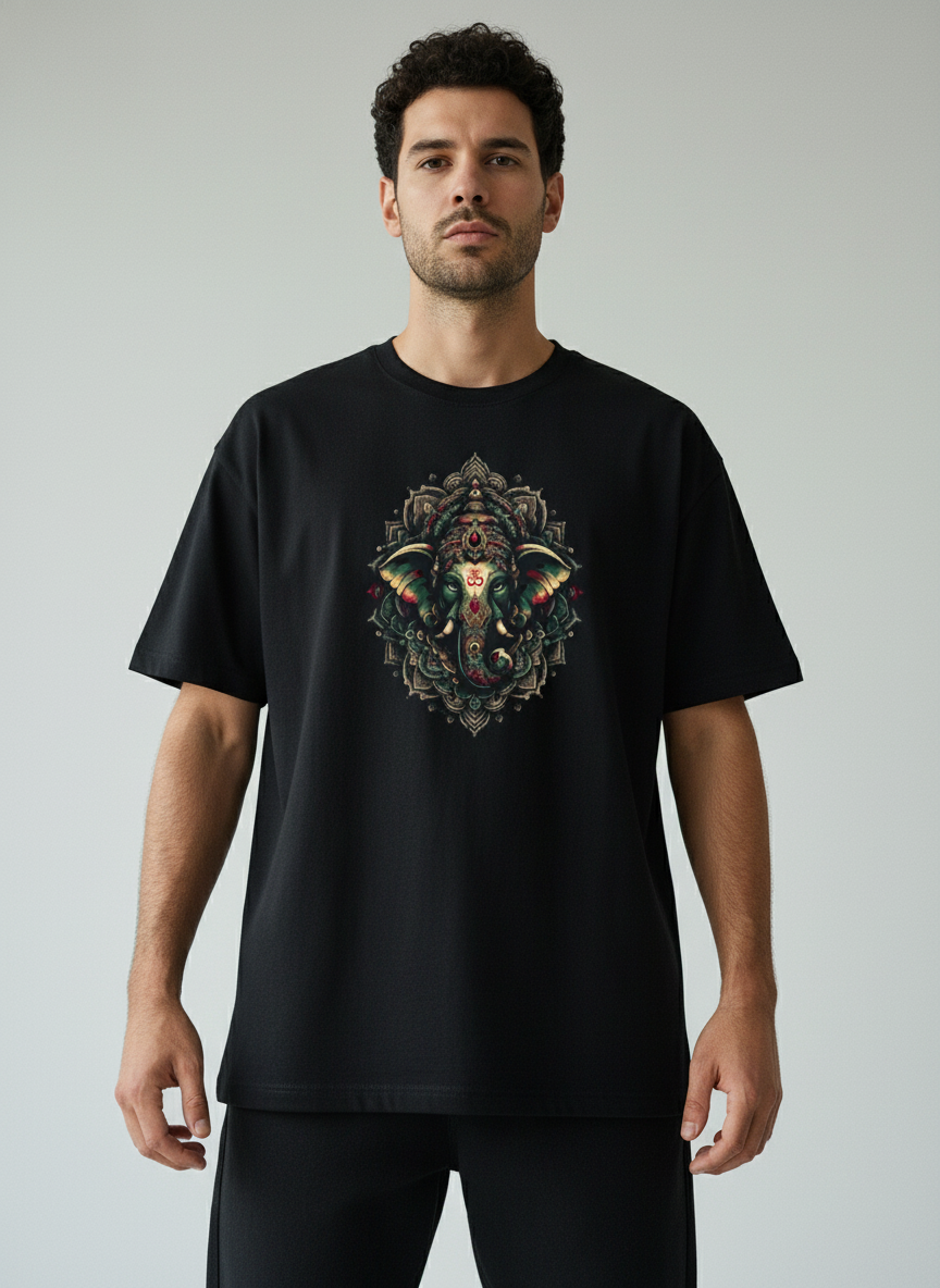 Artistic Ganesha Classic Crew T-Shirt