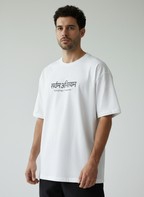 Sarvam Anityam Terry Oversized T-Shirt – Sanskrit “Everything Is Temporary” Quote Tee