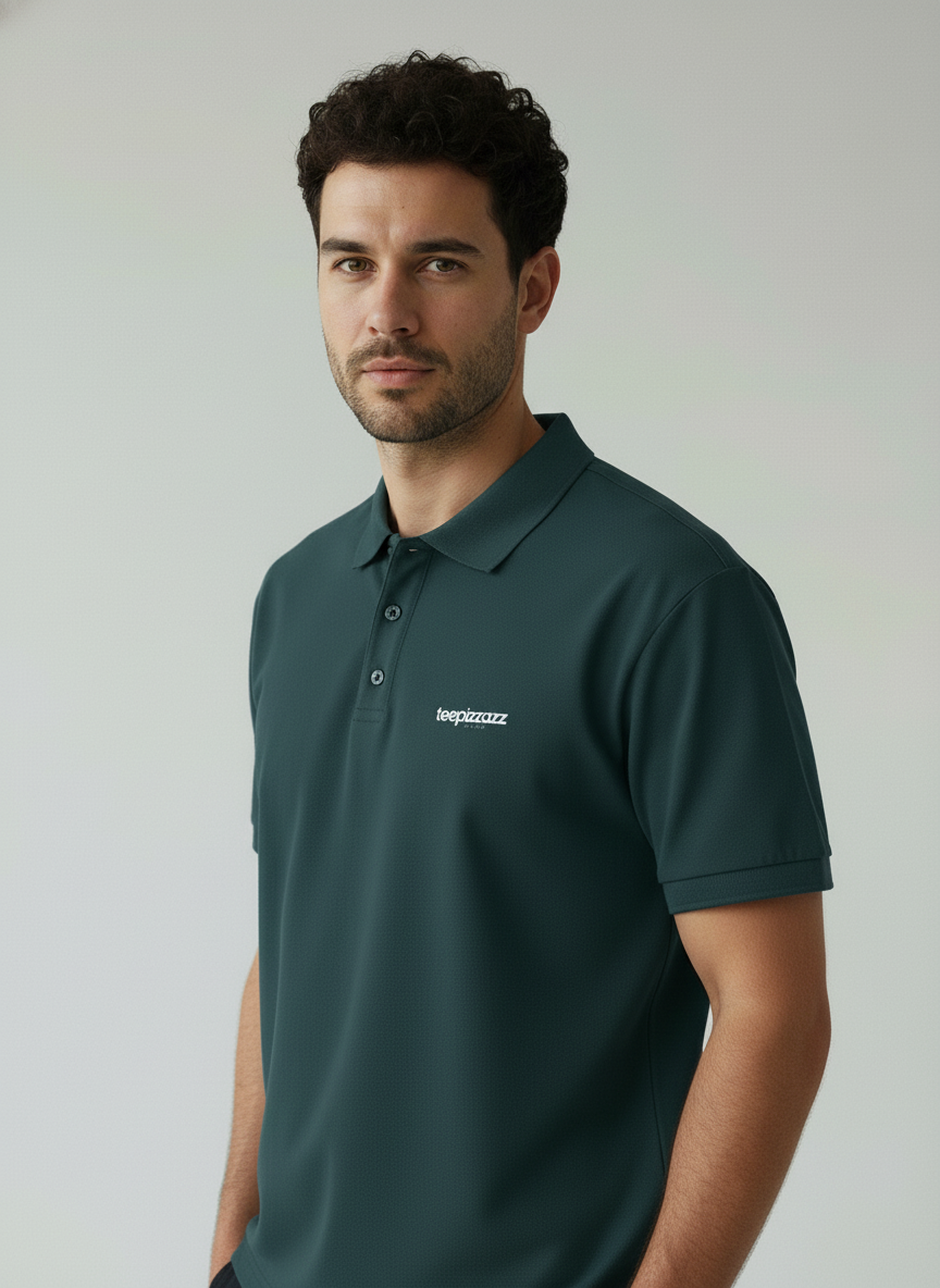Petrol Blue Polo T-Shirt
