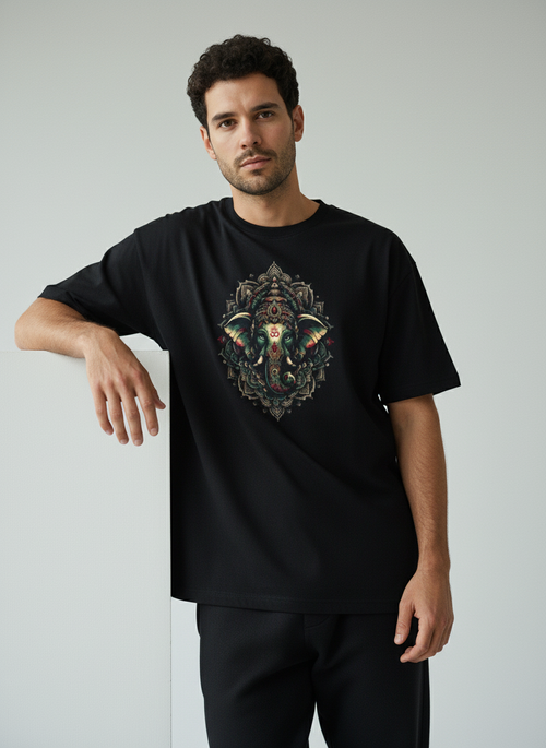 Artistic Ganesha Classic Crew T-Shirt