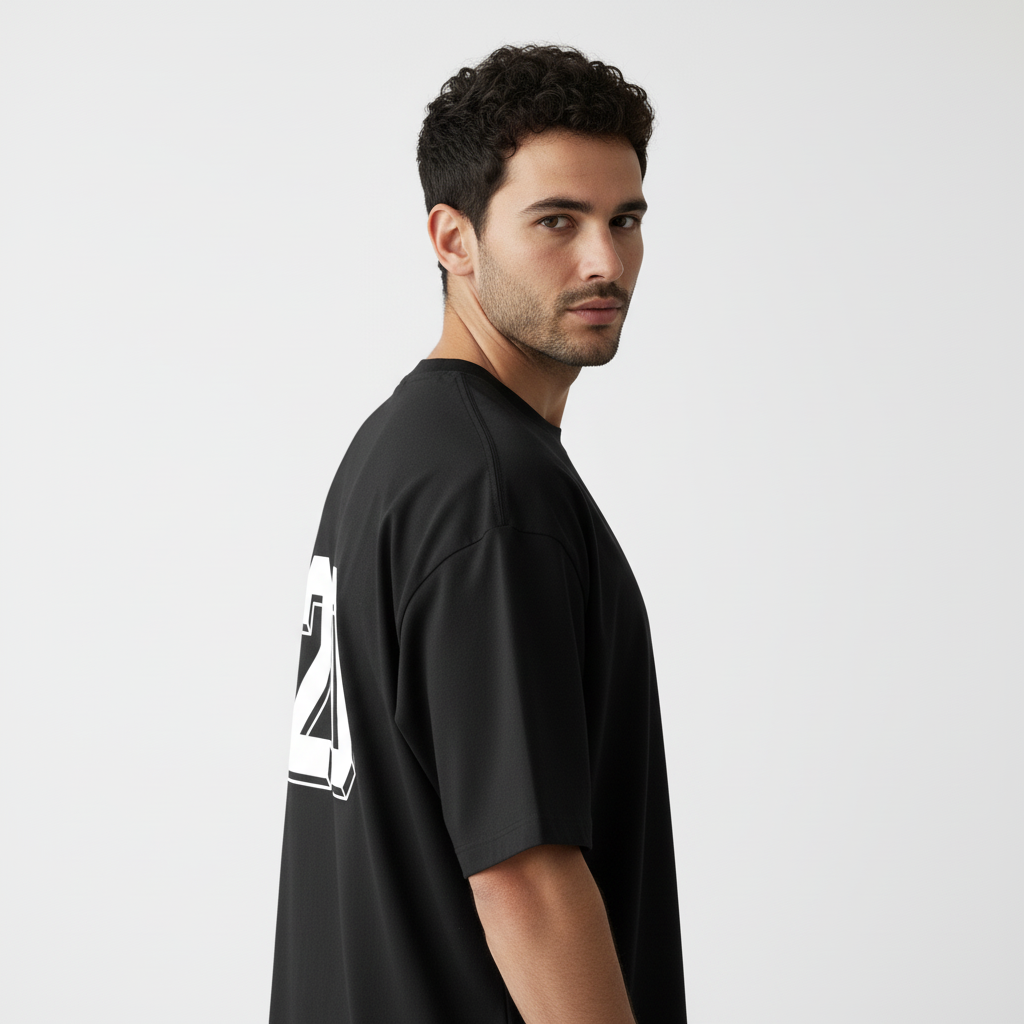 Varsity 20 Back Print Terry Oversized T-Shirt