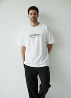 Sarvam Anityam Terry Oversized T-Shirt – Sanskrit “Everything Is Temporary” Quote Tee