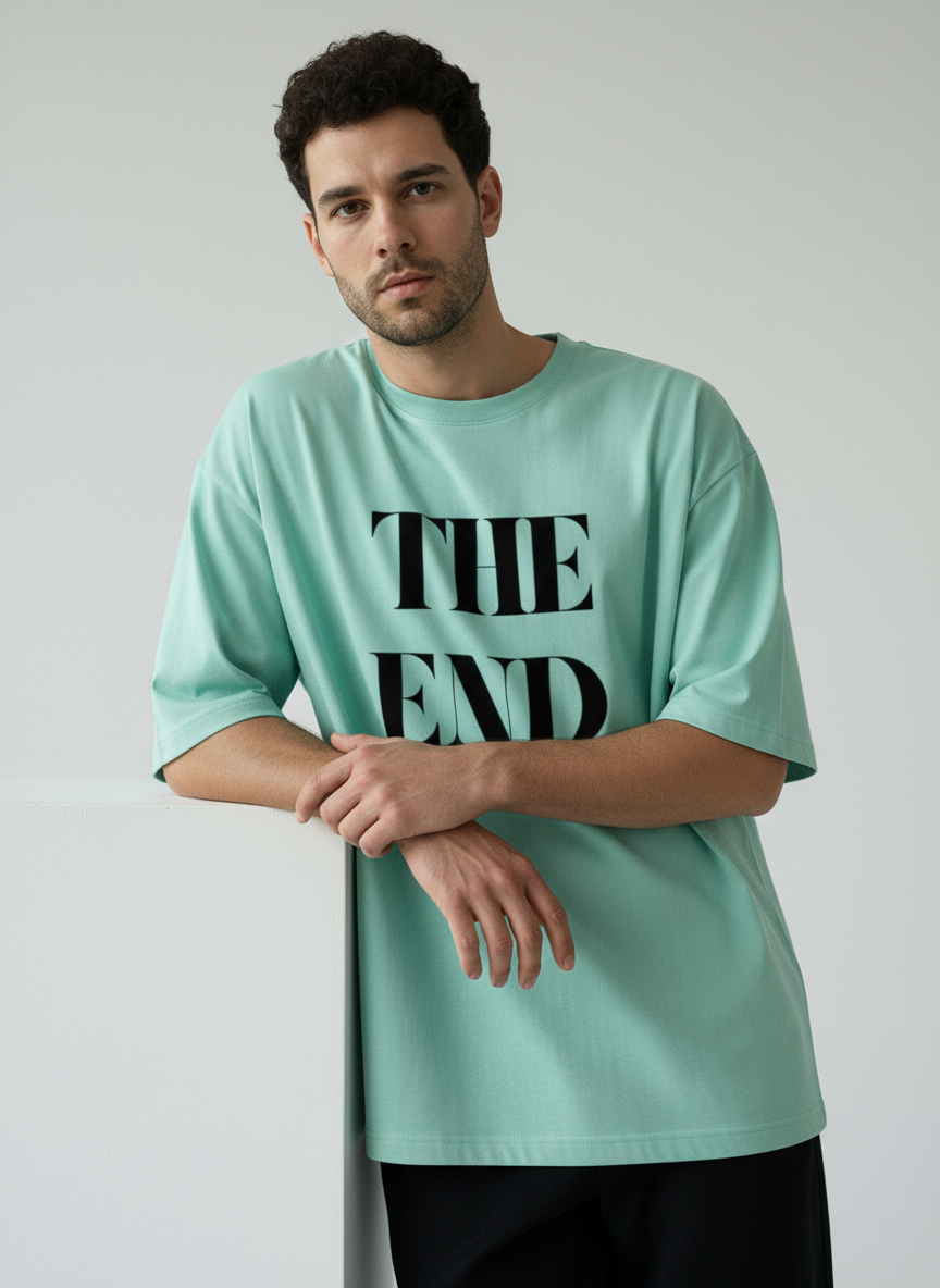The End Terry Oversized T-Shirt | Minimal Streetwear Oversized Tee