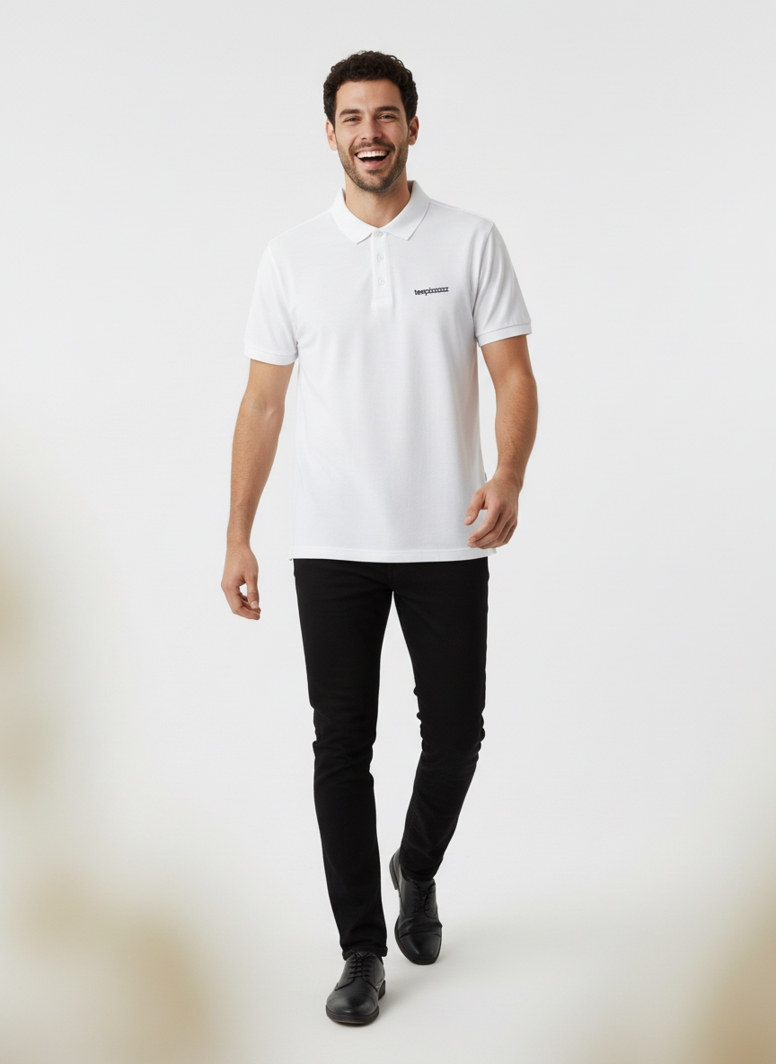 White Polo T-Shirt