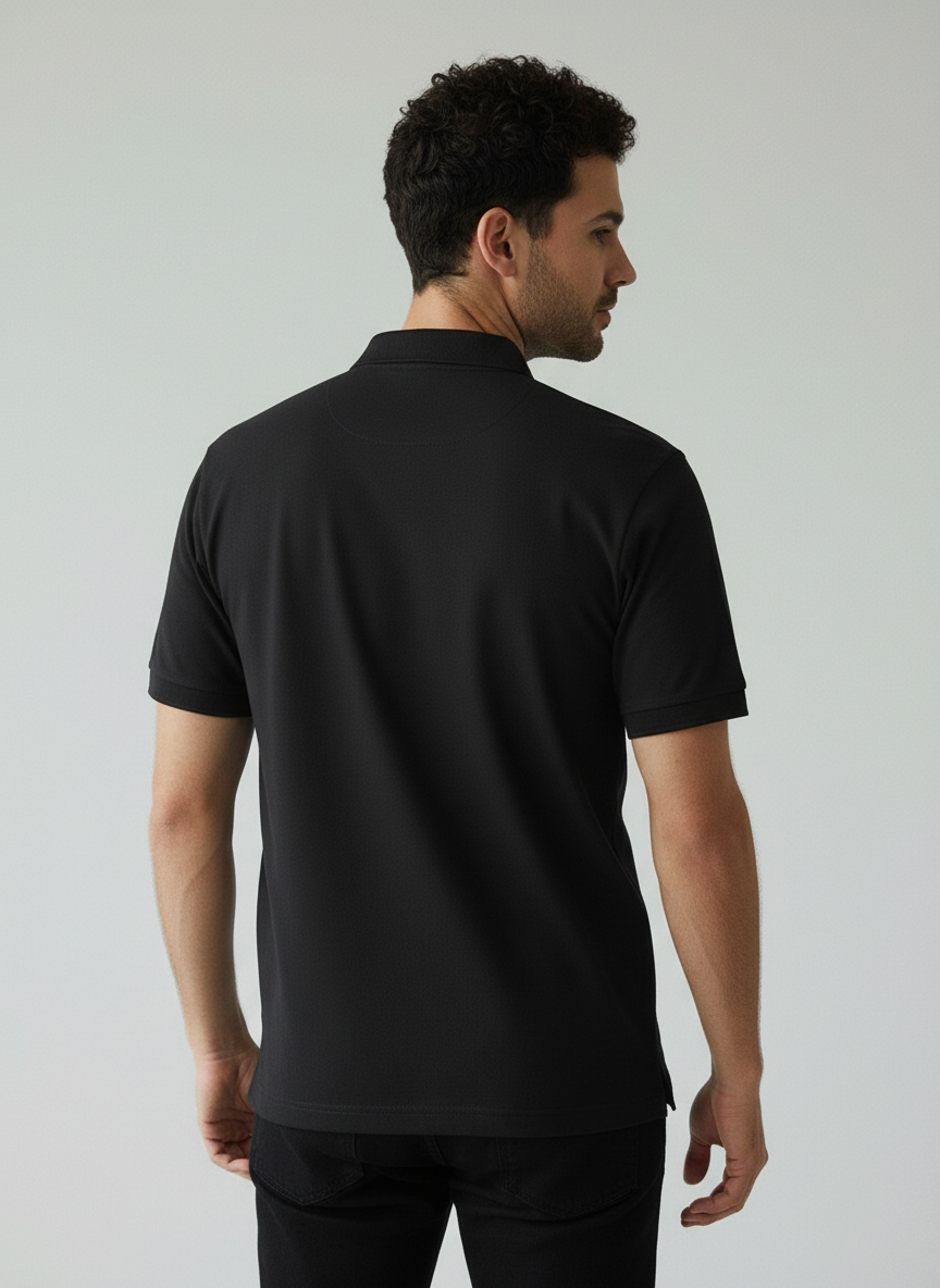 Black Polo T-Shirt