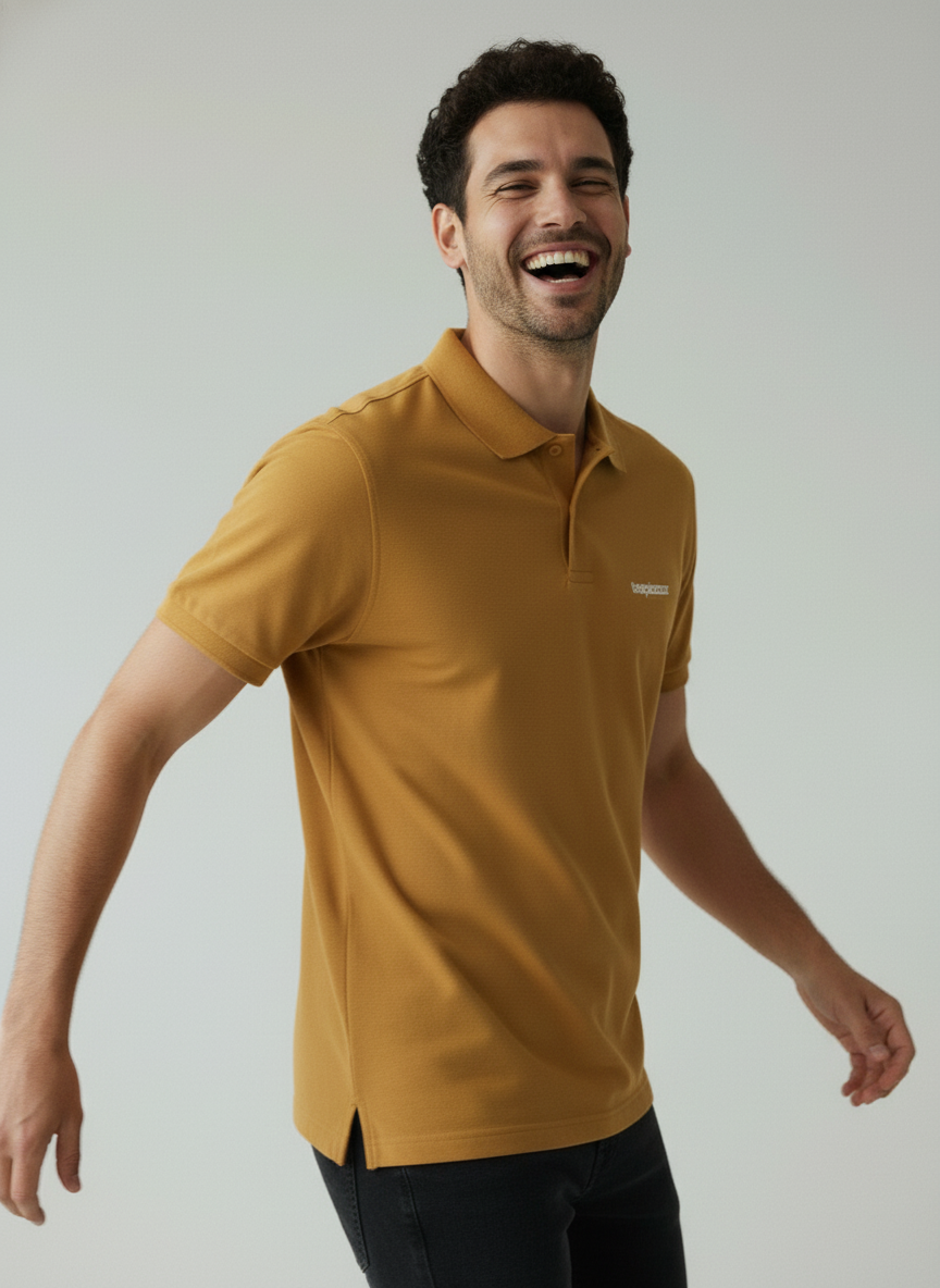Mustard Yellow Polo T-Shirt
