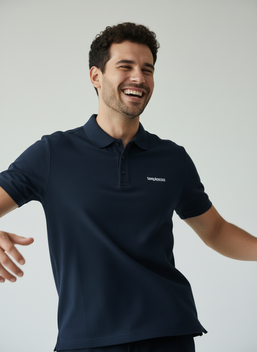 Navy Blue Polo T-Shirt