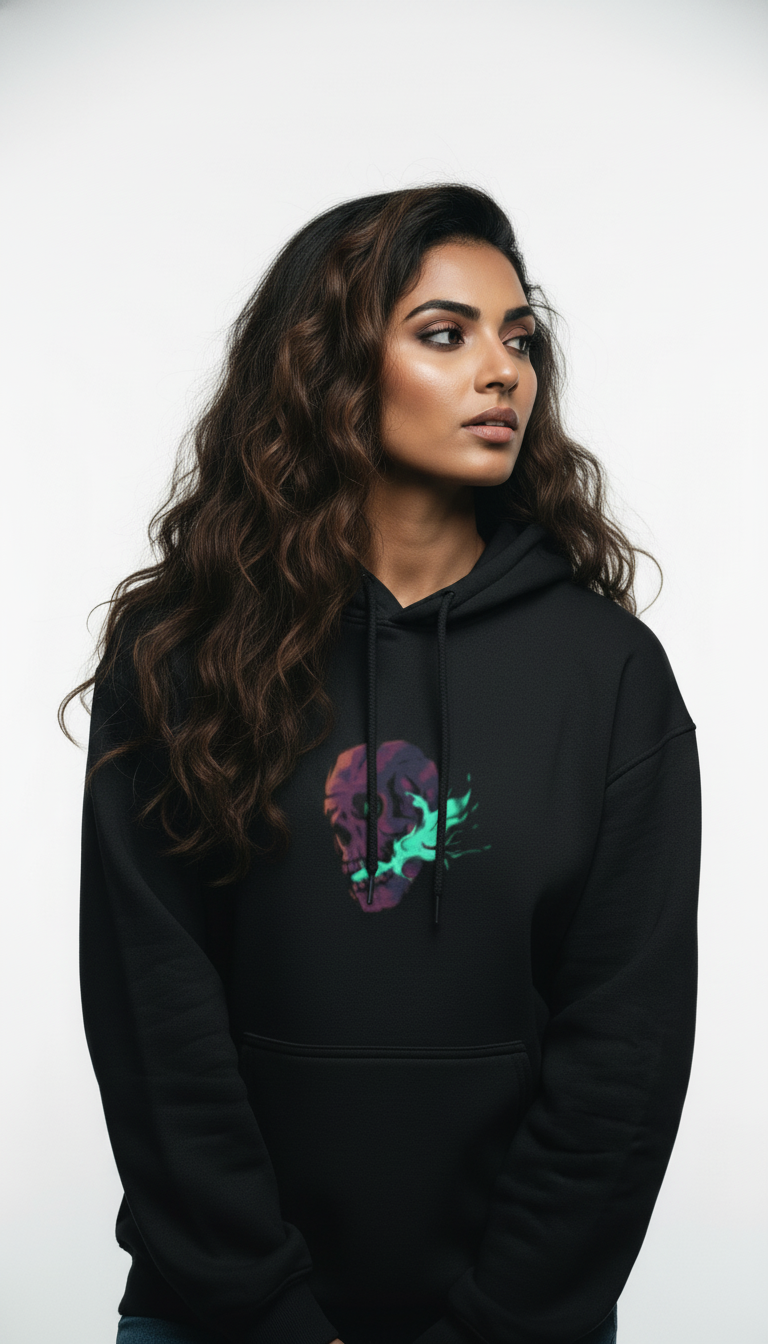 Neon Skull Hoodie
