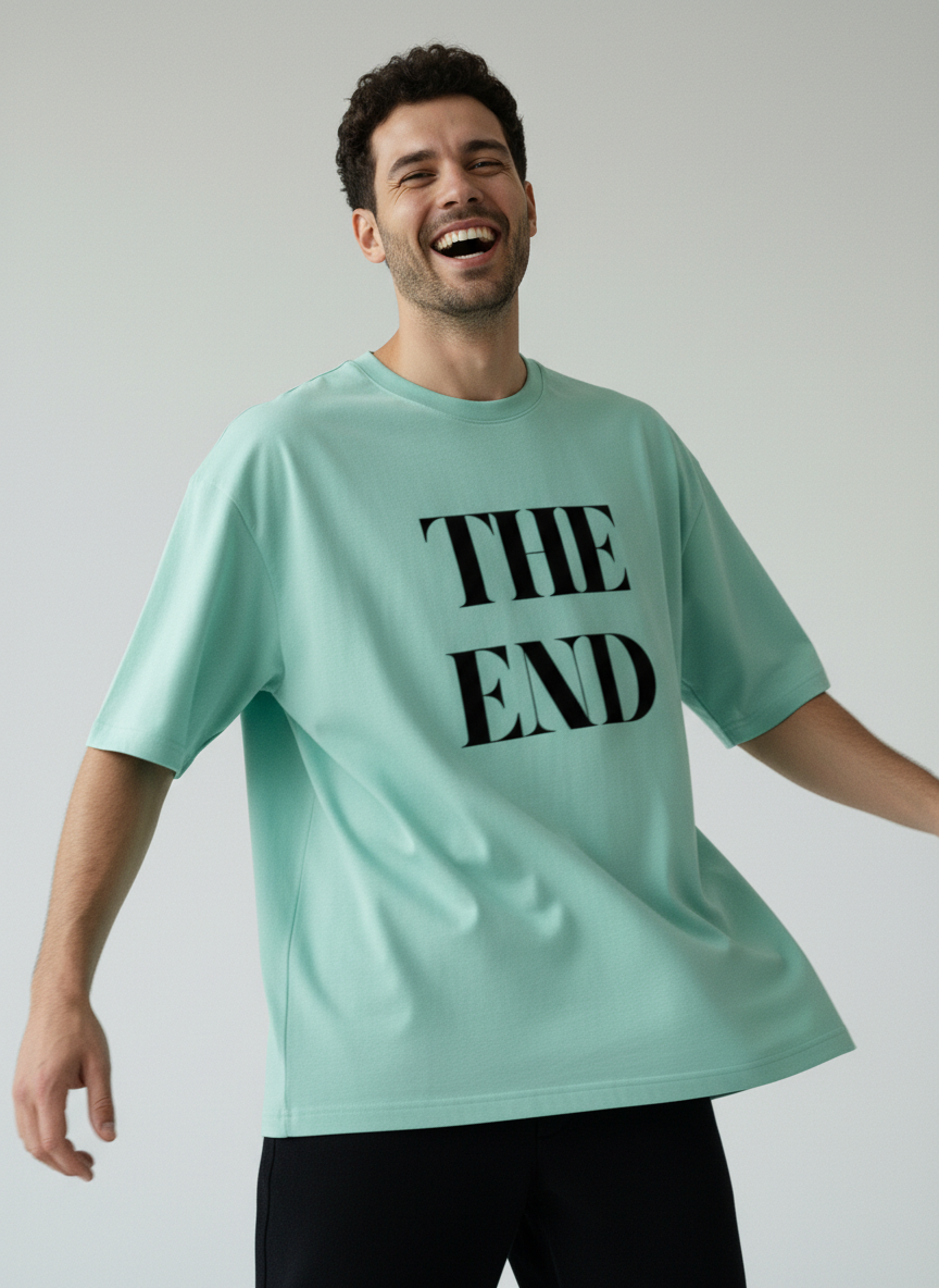 The End Terry Oversized T-Shirt | Minimal Streetwear Oversized Tee