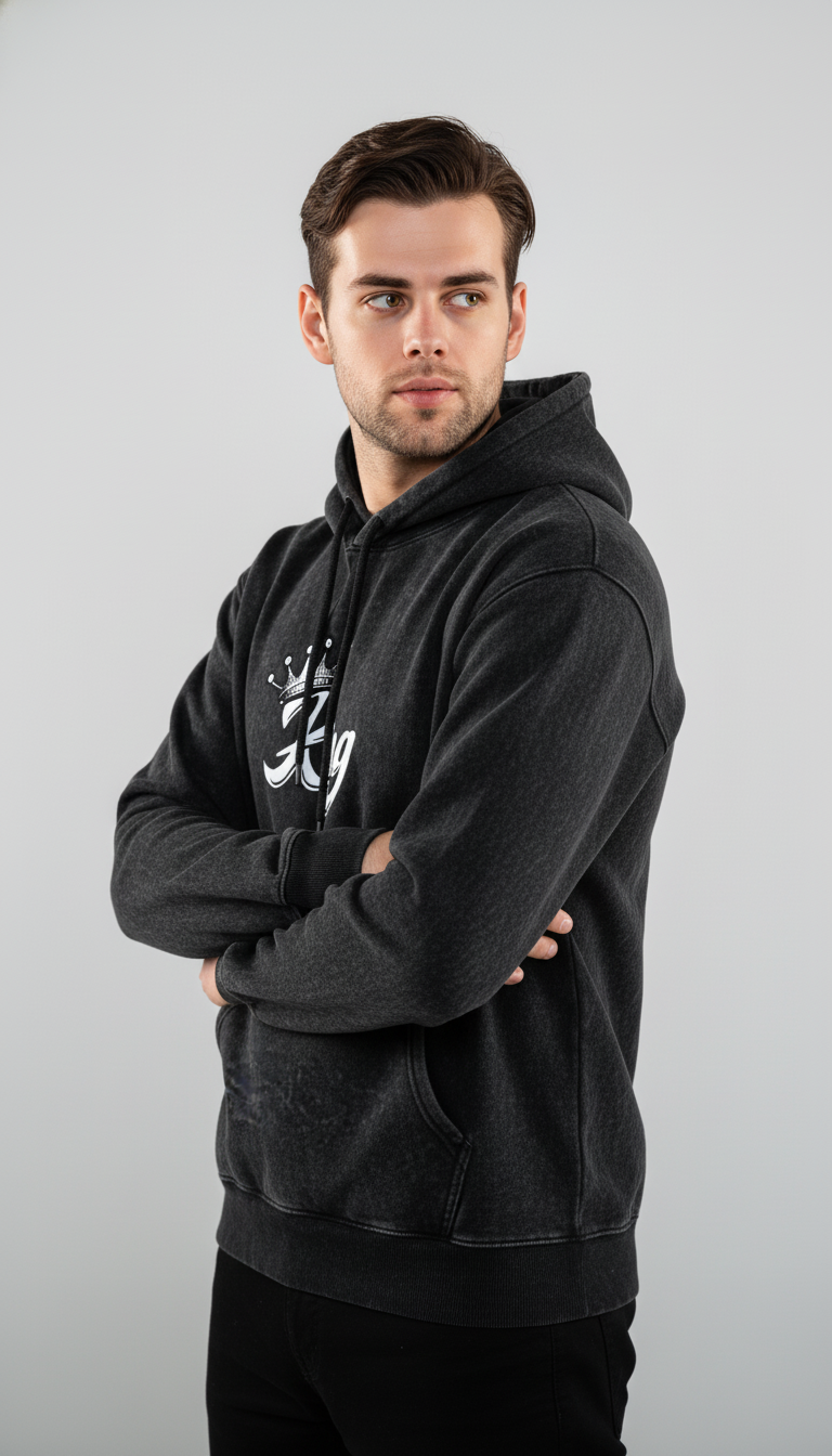 The King Premium Acid Washed Hoodie