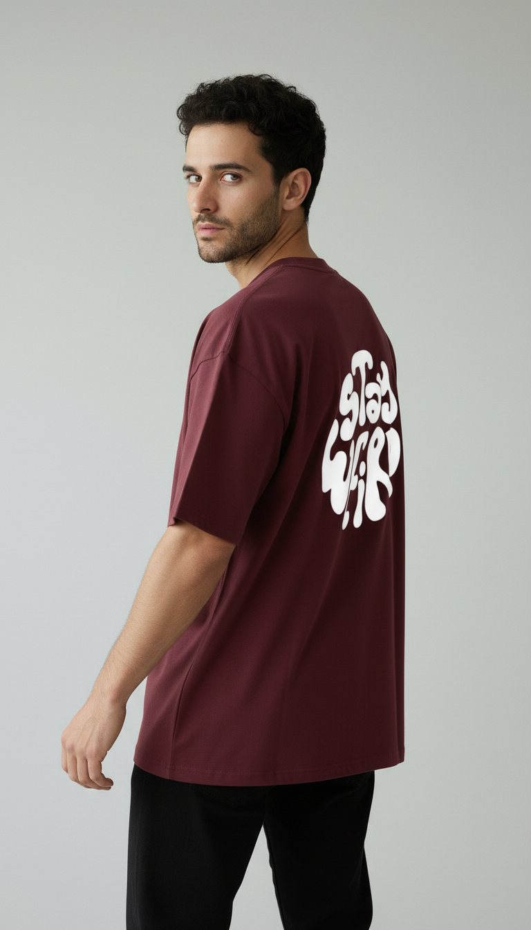 Stay Weird Terry Oversized T-Shirt