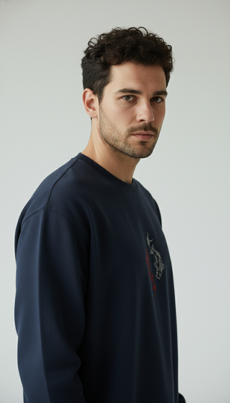 Yin Yang Koi Fish Sweatshirt