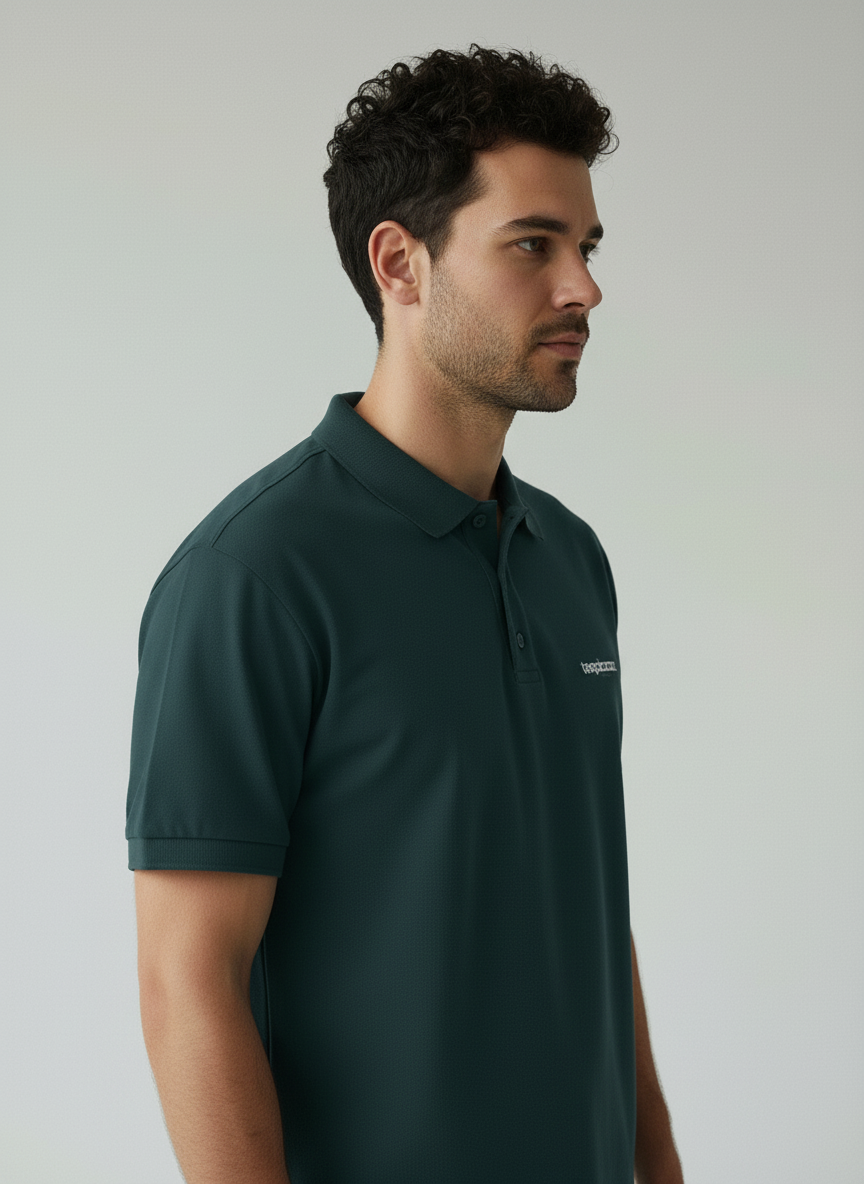Petrol Blue Polo T-Shirt