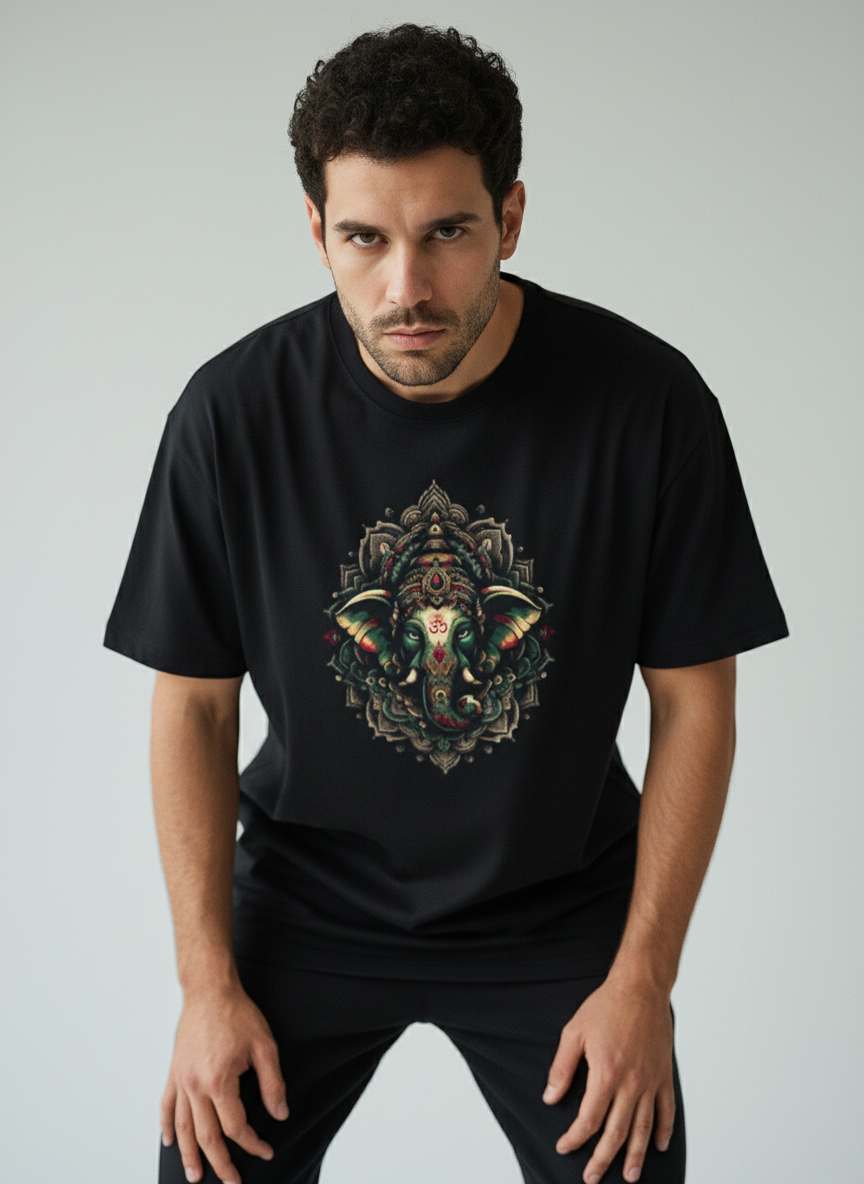 Artistic Ganesha Classic Crew T-Shirt