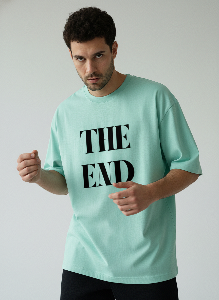 The End Terry Oversized T-Shirt | Minimal Streetwear Oversized Tee