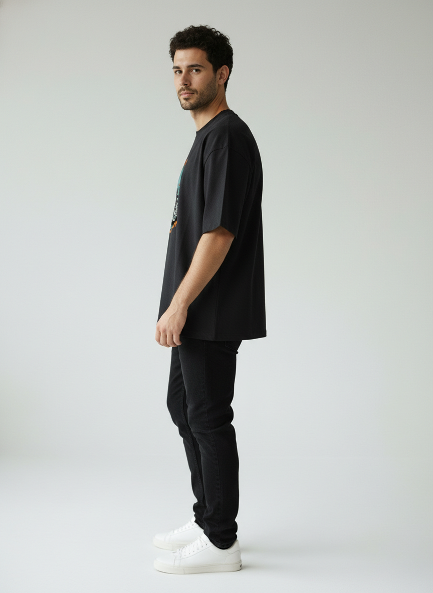 Life Is Too Long Motorcycle Oversized T-Shirt | Vintage Biker Graphic Streetwear Tee