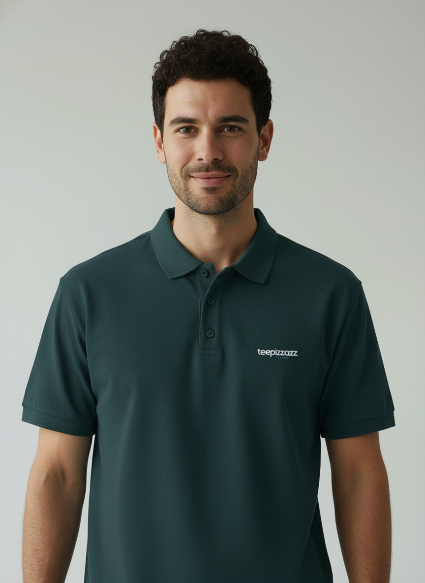 Petrol Blue Polo T-Shirt