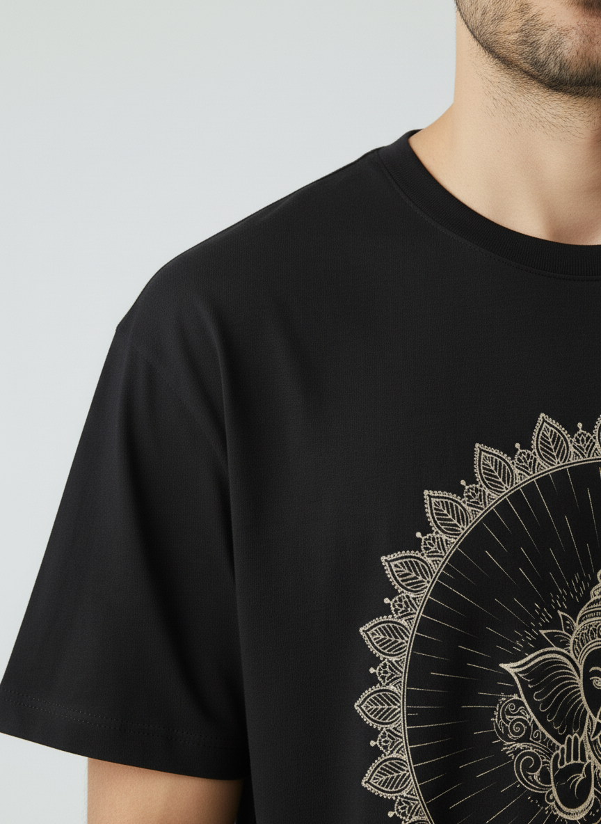 Ganesha Mandala Classic Crew T-Shirt